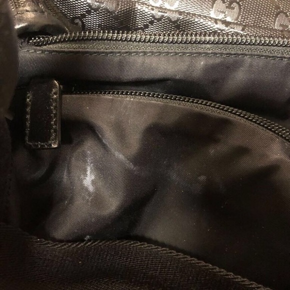 Black Leather (Coated Canvas) Gucci baby/kids Diaper Bag - Picture 8 of 8